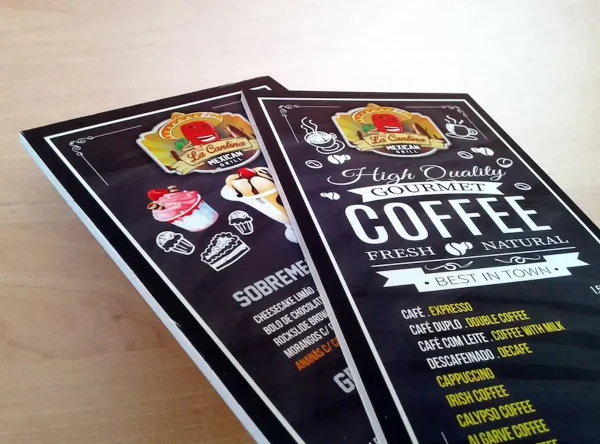 LEN11 Ementa Rigida em placa de PVC Ementa Rigida em placa de PVC