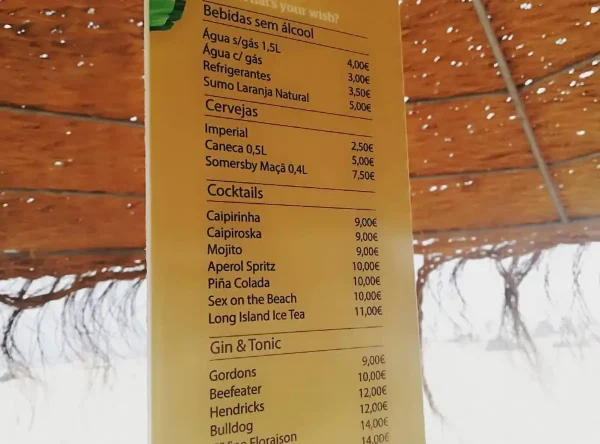 LEN11 Ementa Rigida em placa de PVC Ementa Rigida em placa de PVC